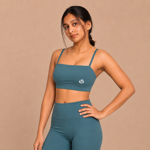 Versa Fit Dark Cyan Bandeau Bralette