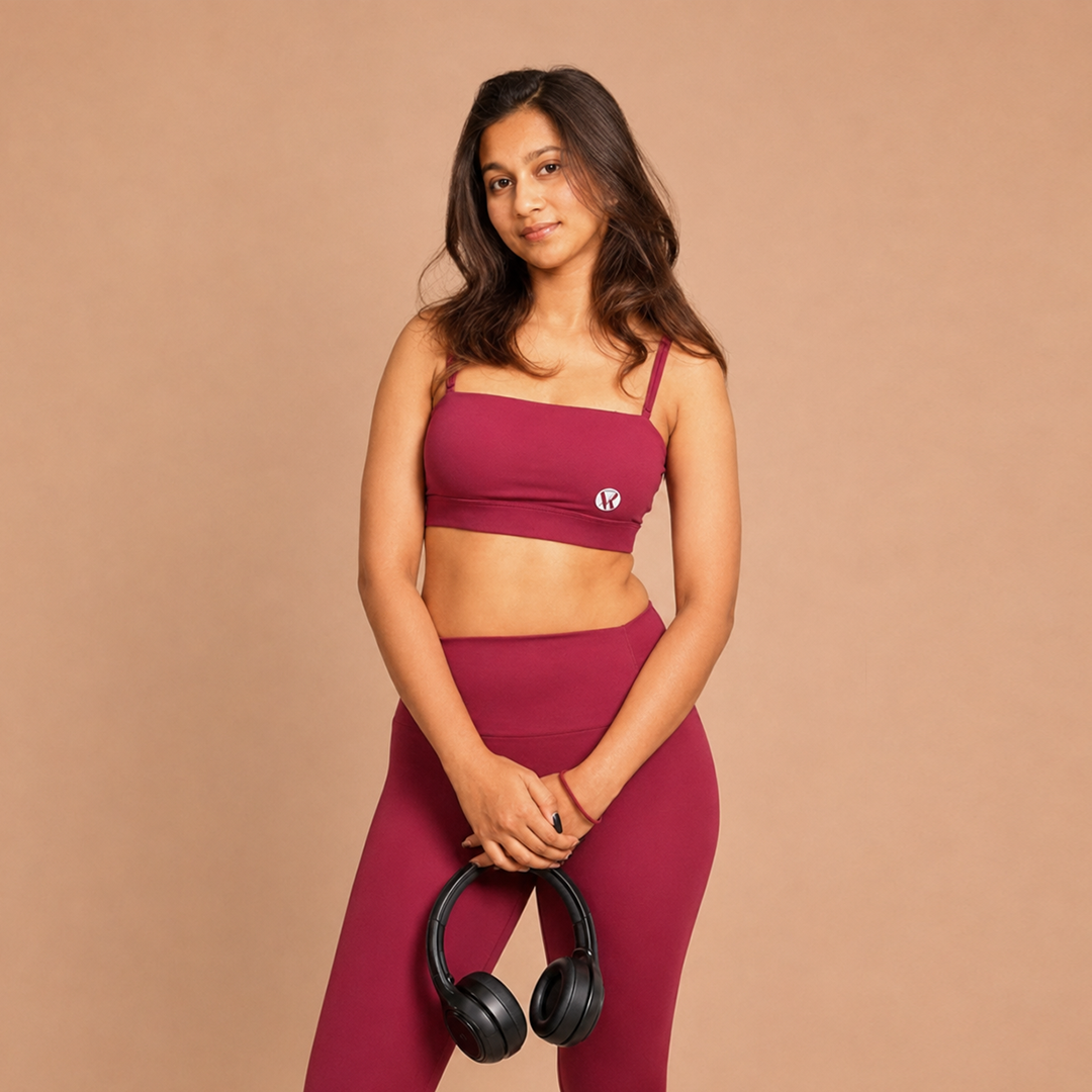 Versa Fit Fine Wine Bandeau Bralette