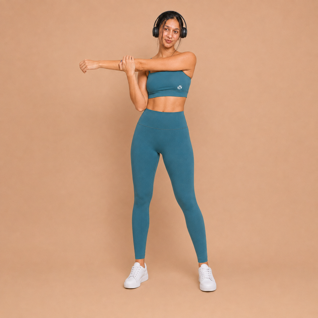 Versa Fit Dark Cyan Bandeau Bralette