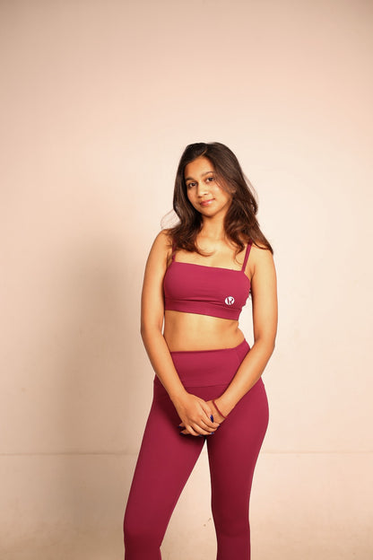 Versa Fit Fine Wine Bandeau Bralette